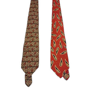 Vintage Robert Talbott Studio Ties Lot of 2 – Redwood & Ross Paisley Silk